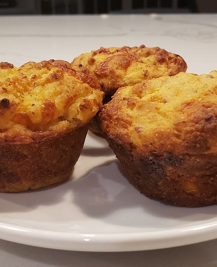 Healthier Breakfast Vegetarian Corn Muffins