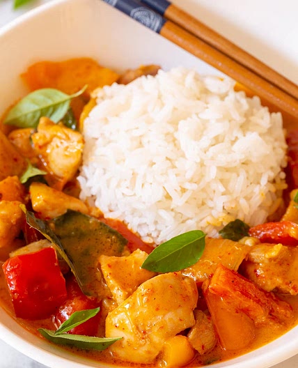 The Best Thai Panang Chicken Curry
