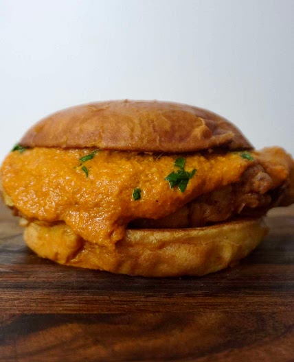 Butter chicken Burger