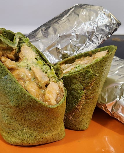 Blackened Chicken spinach wrap