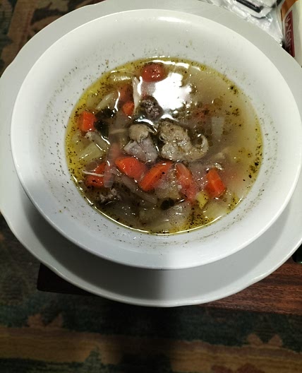 Chicken Veg Soup Low Carbohydrate.