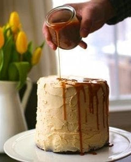Three Layer Chocolate Cake with Salted Caramel Buttercream