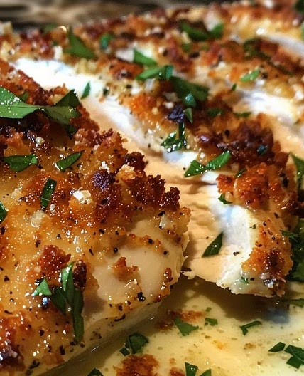 Longhorn Garlic Parmesan Crusted Chicken
