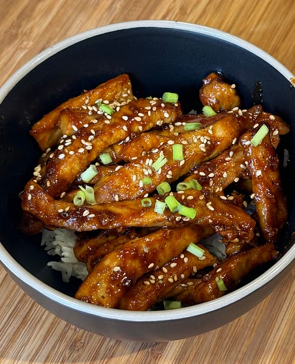 Garlic Ginger Glazed Sticky Pork