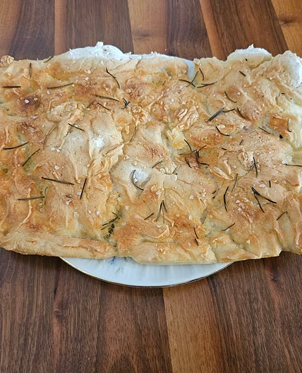 Focaccia al rosmarino (senza glutine) - Robot da cucina