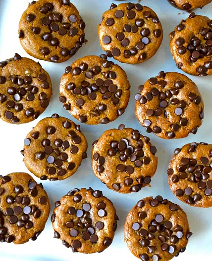 Flourless Pumpkin Chocolate Chip Muffins