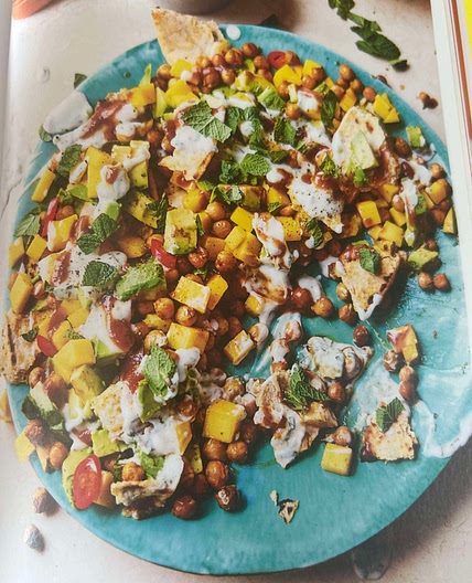 Curried chickpea and mango salad 