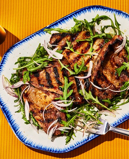 Ginger Beer and Mustard Pork Chops