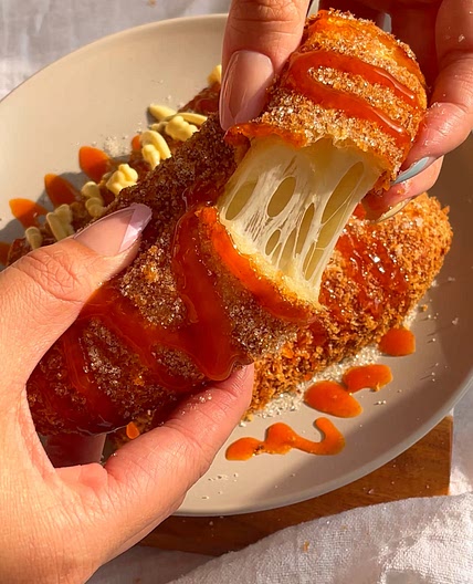 Korean Corn Dog Hack (w/ crescent rolls)