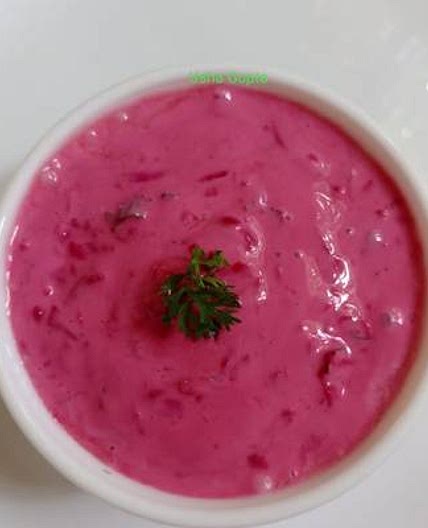 बीटरूट रायता (Beetroot raita recipe in hindi)