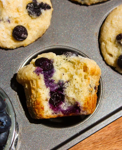 Lemon Blueberry Ricotta Muffins