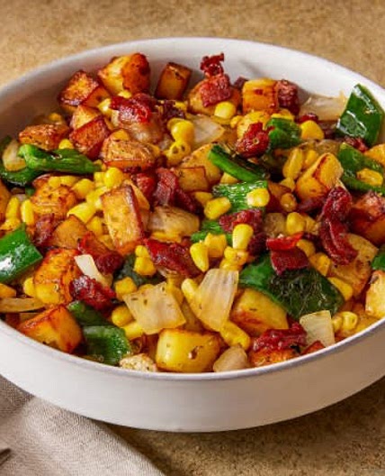 Potato, Poblano & Sweet Corn Hash