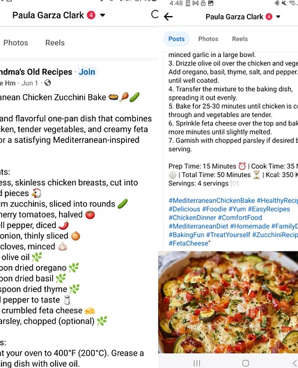 Mediterranean chicken zucchini bake
