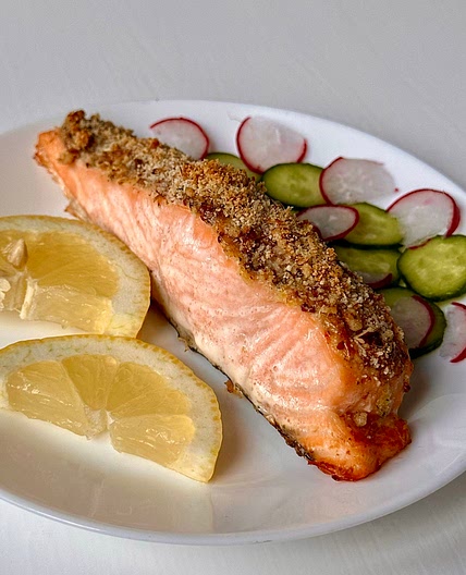 Restaurant  Style Parmesan Crusted Salmon