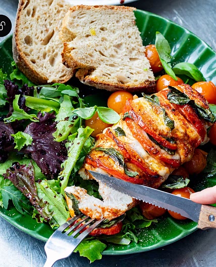 Air Fryer Caprese Chicken