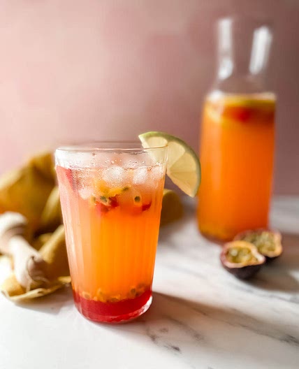 Homemade Strawberry Passion Fruit Limonata Recipe