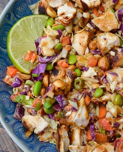 Maaltijdsalade geïnspireerd door de Thaise keuken 😍