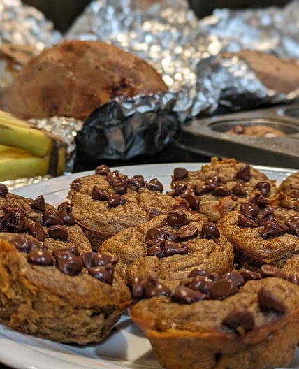 Sweet Potato Banana Muffins