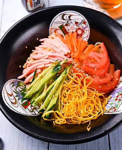 Authentic Hiyashi Chuka (Japanese Cold Ramen for Summer)