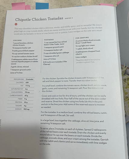 Chipotle chicken tostadas 