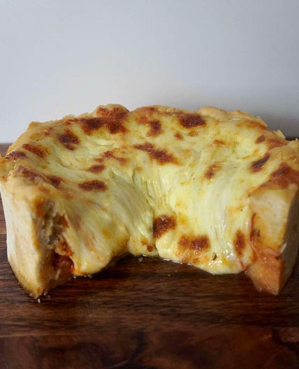 Chicago deep dish pizza