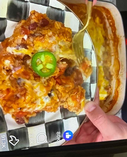 Mexican Chicken and Rice Casserole Dish