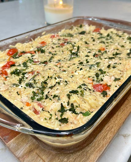 Chicken and Feta Orzo