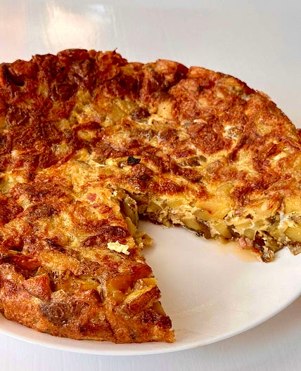Tortilla de Patatas with Bacon 