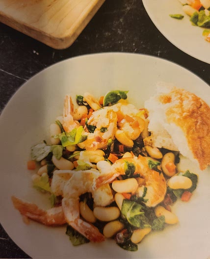 Shrimp with White Beans