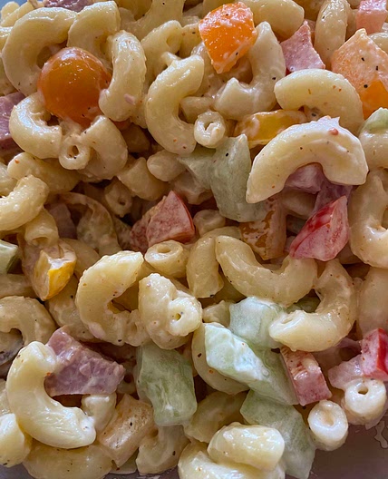 Classic Macaroni Salad With Ham