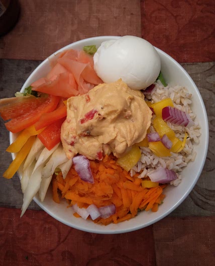 Dawn's Original Sunrise Buddha Bowl ADD boiled egg