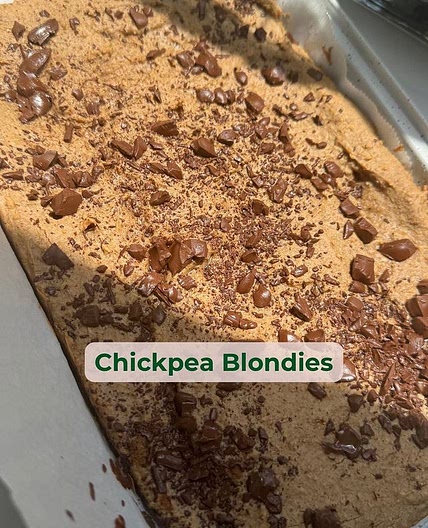Chickpea blondies 