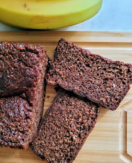Walnut and Oat Flour Banana Bread