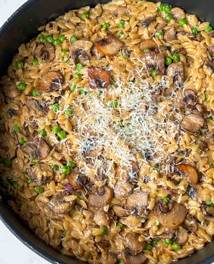 Creamy Mushroom Orzo 