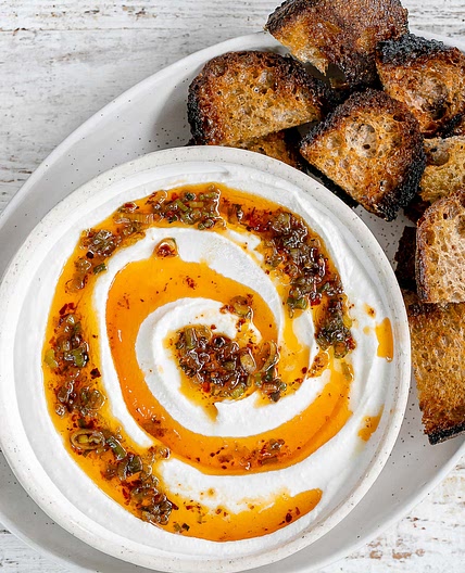 Whipped Feta with Hot Honey