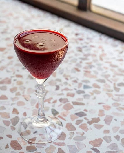 Beet Mezcal Cocktail