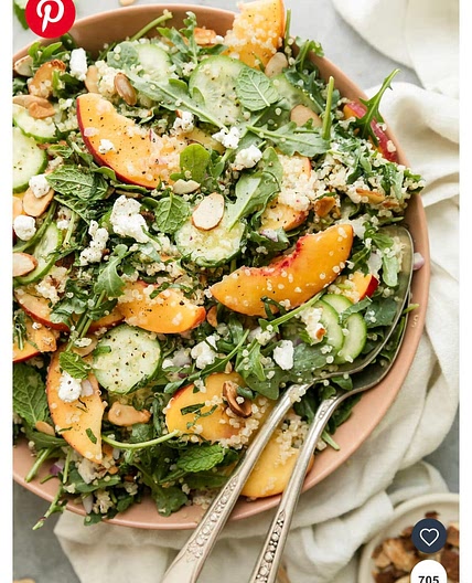 RFD Arugula Peach Salad