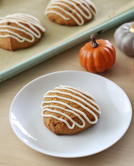 Fancy Pumpkin Cookies with Cream Cheese Frosting Recipe - TheFancyNavajo