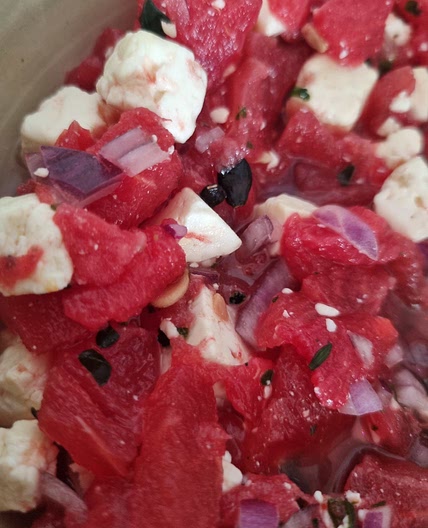 Wassermelonen Feta Salat