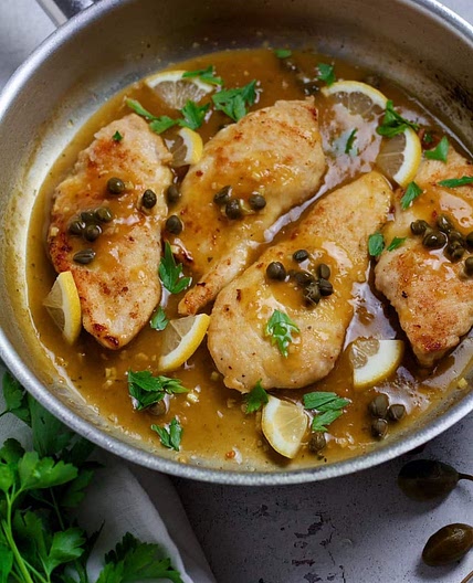 Lemon and Caper Chicken Piccata
