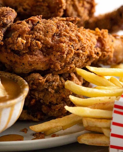 Fried Chicken - ultra craggy crispy crust!