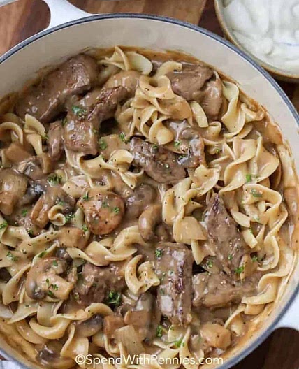 Beef Stroganoff