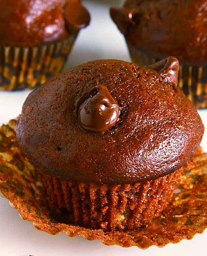 Eggless Double Chocolate Banana Muffins Recipe