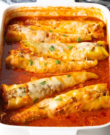 Italian Sausage Stuffed Banana Peppers