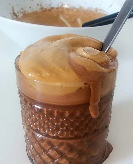 Hot chocolate topped with dalgona