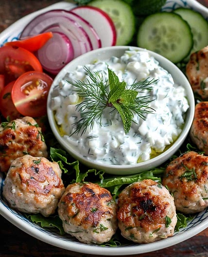 Greek Chicken Meatballs