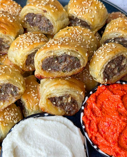 Kebab Rolls with Puff Pastry 