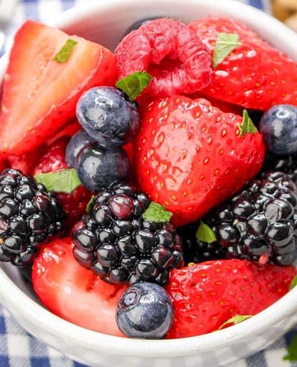 Summer Berry Fruit Salad with Simple Honey Lemon Dressing Recipe
