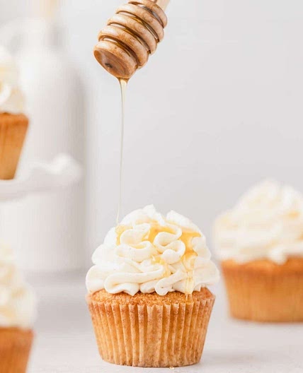 Cornbread Cupcakes with Honey Brown Butter Buttercream
