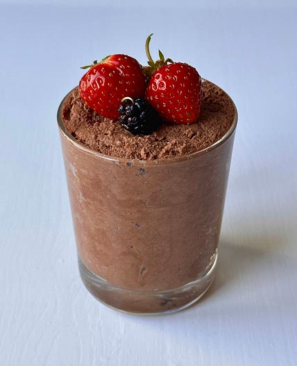 One Ingredient Instant  Chocolate Mousse 